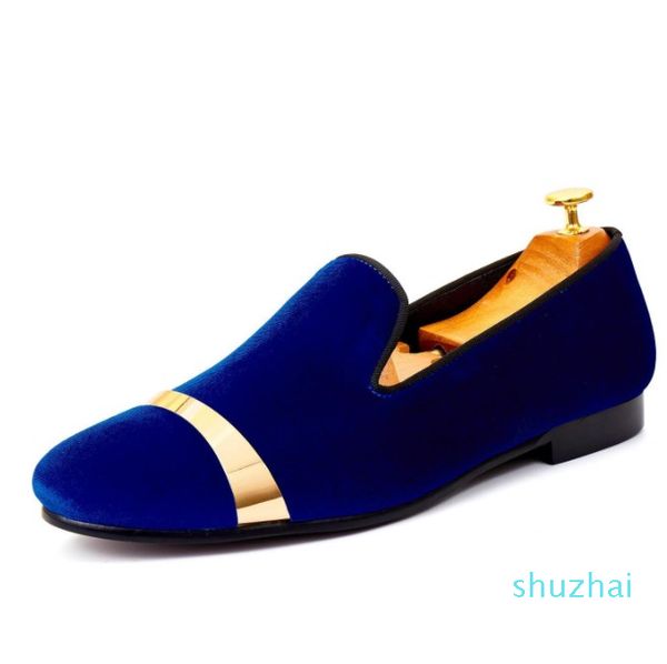 men dress shoes with gold plate black velvet loafers handmade flats drop shipping size 7-14
men dress shoes with gold plate black velvet loafers handmade flats drop shipping size 7-14