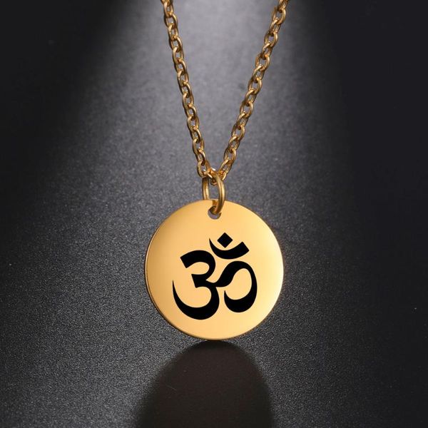 chains my shape stainless steel om ohm yoga symbol round pendant necklaces for women choker chain vintage jewelry collier bijoux femme, Silver
chains my shape stainless steel om ohm yoga symbol round pendant necklaces for women choker chain vintage jewelry collier bijoux femme, Silver