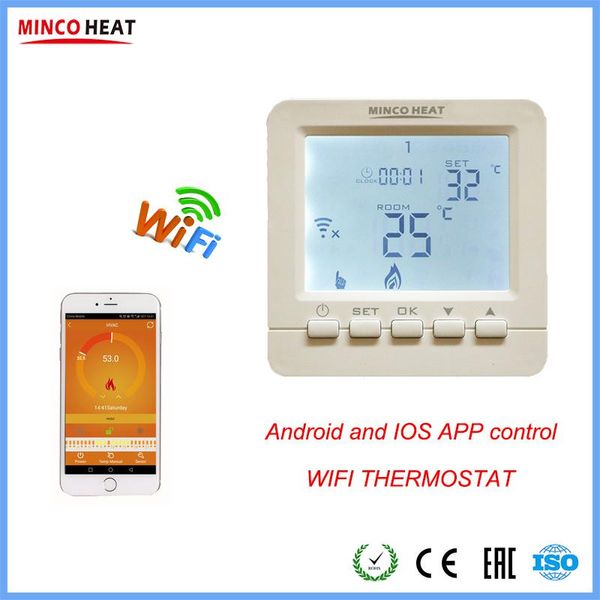 smart home control 230v 16a andriod, app temperature controller room wifi thermostat for electric or water heating system
smart home control 230v 16a andriod, app temperature controller room wifi thermostat for electric or water heating system