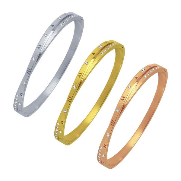 bangle roman numerals bracelet with diamonds stainless steel jewelry woman crystal fashion charm luxury gold color natural stones punk, Black
bangle roman numerals bracelet with diamonds stainless steel jewelry woman crystal fashion charm luxury gold color natural stones punk, Black