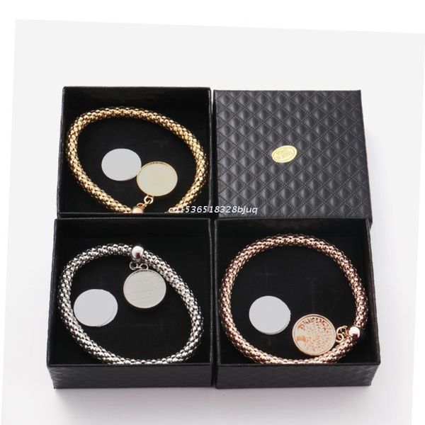 charm bracelets custom heat transfer blank round metal pendant bracelet jewelry for friends/family dropship, Golden;silver
charm bracelets custom heat transfer blank round metal pendant bracelet jewelry for friends/family dropship, Golden;silver