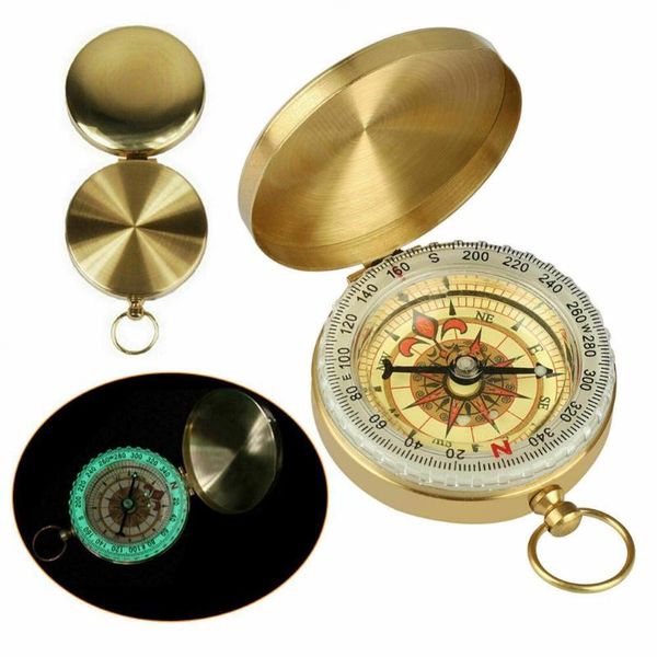 outdoor gadgets retro luminous brass pocket watch camping hiking navigation compass clamshell
outdoor gadgets retro luminous brass pocket watch camping hiking navigation compass clamshell