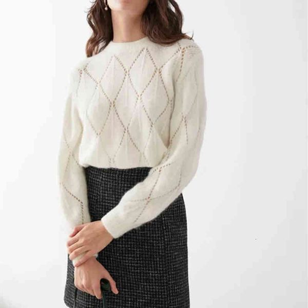 women's sweaters autumn winter new women o-neck sweater solid color plaid hollow out temperament long sleeve slim ladies fashion j, White;black
women's sweaters autumn winter new women o-neck sweater solid color plaid hollow out temperament long sleeve slim ladies fashion j, White;black