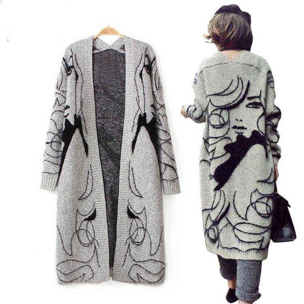 autumn winter fashion women long sleeve loose knitting cardigan sweater women knitted female cardigan pull femme 211117, White
autumn winter fashion women long sleeve loose knitting cardigan sweater women knitted female cardigan pull femme 211117, White
