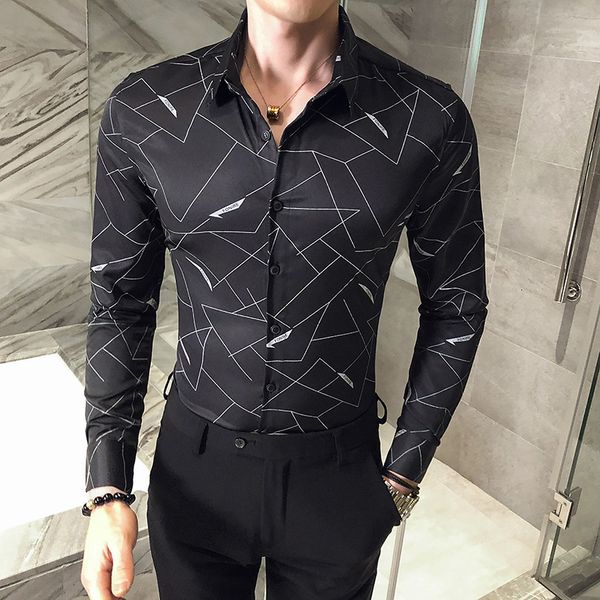 new preto/branco 2021 nova primavera camisas dos homens de manga longa moda impresso digital magro ajuste clube vestido formal usar blusa ab, Black;brown
new preto/branco 2021 nova primavera camisas dos homens de manga longa moda impresso digital magro ajuste clube vestido formal usar blusa ab, Black;brown