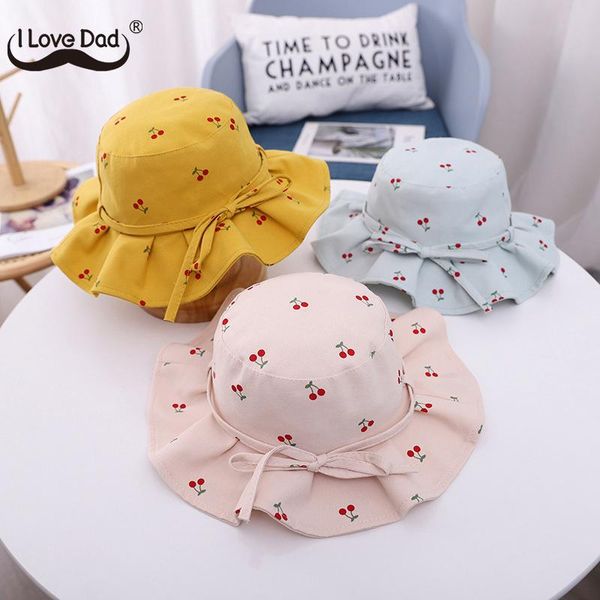 cute bowknot ruffled baby girls hats wide brim kids caps cherry printing children bucket hats summer sun, Yellow
cute bowknot ruffled baby girls hats wide brim kids caps cherry printing children bucket hats summer sun, Yellow