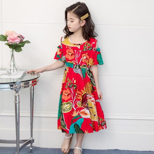 girl's dresses toddler kids baby girl floral leaf print beach dress princess outfits clothes chinese style elegant party for girls, Red;yellow
girl's dresses toddler kids baby girl floral leaf print beach dress princess outfits clothes chinese style elegant party for girls, Red;yellow