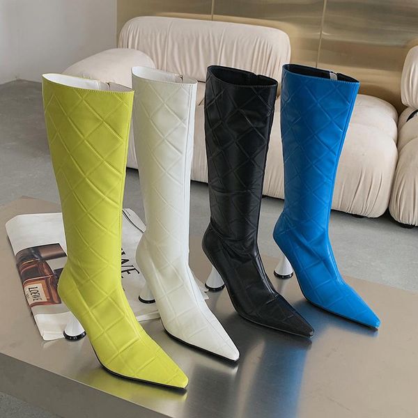 boots 2021 winter fashion brand women knee high ladies pointed toe zipper knight blue stiletto heels party long, Black
boots 2021 winter fashion brand women knee high ladies pointed toe zipper knight blue stiletto heels party long, Black