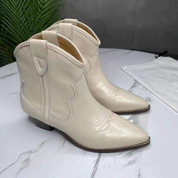 boots 2021 fall winter women chunky heels genuine leather western ankle pointed toe slip-on shoes sewing, Black
boots 2021 fall winter women chunky heels genuine leather western ankle pointed toe slip-on shoes sewing, Black