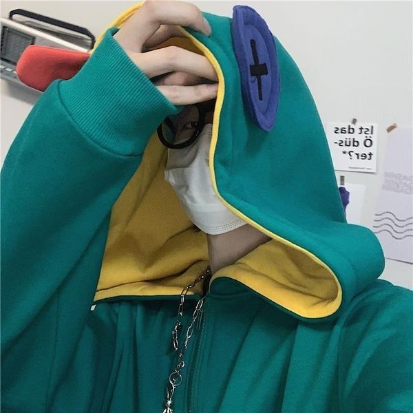 2021 deeptown sapo hoodie inverno moda estilo coreano splice zip up hoodies feminino manga longa mais veludo quente moletom r3m1, Black
2021 deeptown sapo hoodie inverno moda estilo coreano splice zip up hoodies feminino manga longa mais veludo quente moletom r3m1, Black