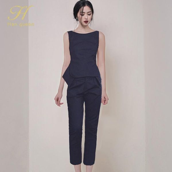 women's two piece pants h han queen occupation 2-piece suits women 2021 summer elegant irregular vest short crop & simple ol work set, White
women's two piece pants h han queen occupation 2-piece suits women 2021 summer elegant irregular vest short crop & simple ol work set, White