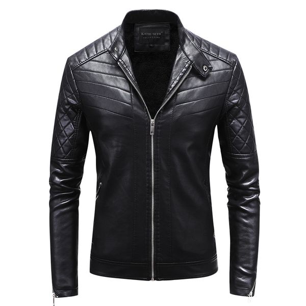 men's leather clothing simulation leather motorcycle men's leather jacket stand collar retro comfortable fashion travel commuter, Black
men's leather clothing simulation leather motorcycle men's leather jacket stand collar retro comfortable fashion travel commuter, Black