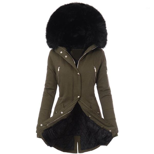 women's jackets coat women ladies fur lining womens winter warm thick long jacket hooded overcoat chaquetas mujer 2021, Black;brown
women's jackets coat women ladies fur lining womens winter warm thick long jacket hooded overcoat chaquetas mujer 2021, Black;brown