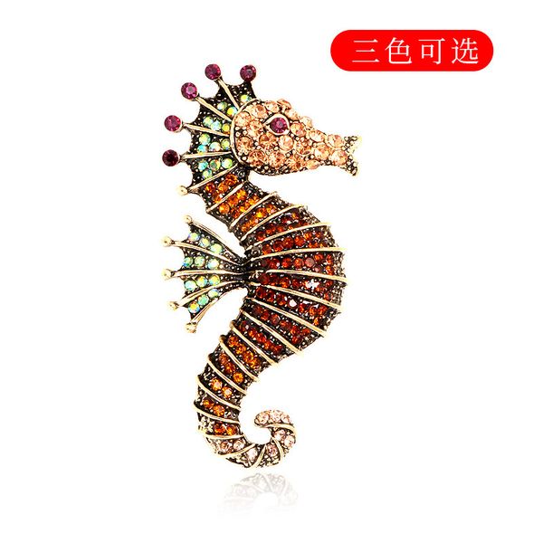 luxury designers new fashion trend seahorse diamond painting oil brooch creative personality animal bust xmas gifts, Gray
luxury designers new fashion trend seahorse diamond painting oil brooch creative personality animal bust xmas gifts, Gray
