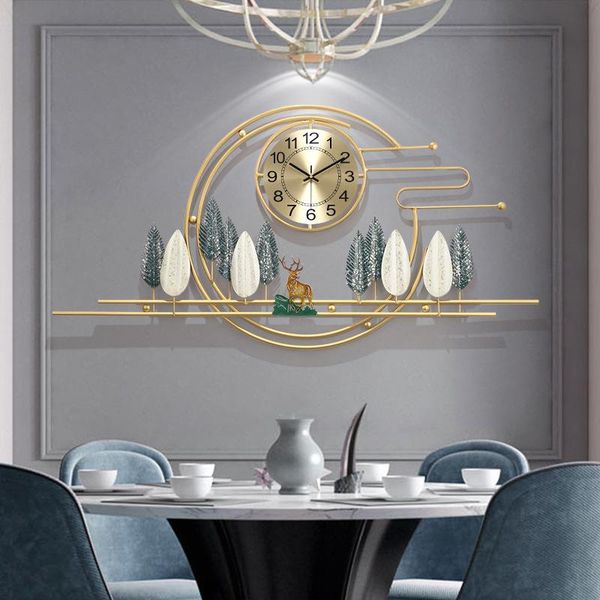 new chinese style deer creative fashion living room 3d wall clock porch restaurant home personalized atmosphere modern clock
new chinese style deer creative fashion living room 3d wall clock porch restaurant home personalized atmosphere modern clock