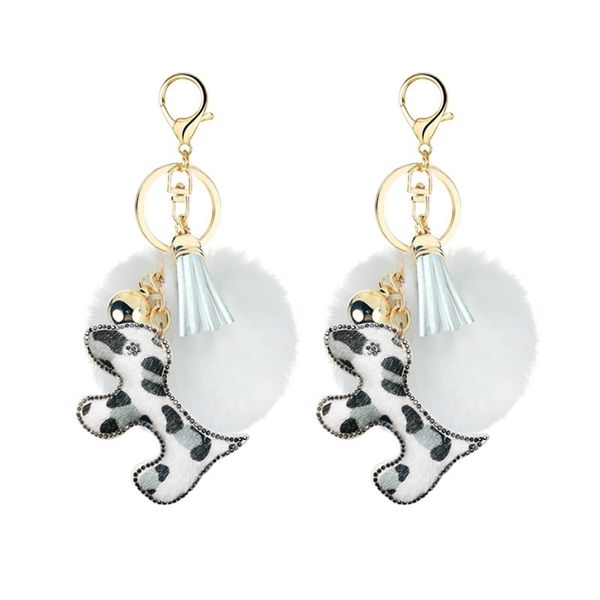 keychains creative korean cashmere rhinestone animal jewelry leopard puppy keychain pendant bell accessories bag, Silver
keychains creative korean cashmere rhinestone animal jewelry leopard puppy keychain pendant bell accessories bag, Silver