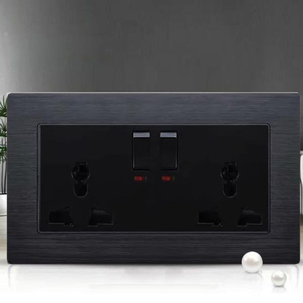 smart home control 13a universal switched socket 2 usb charge port for mobile output 2.1a wall outlet aluminum alloy panel night black
smart home control 13a universal switched socket 2 usb charge port for mobile output 2.1a wall outlet aluminum alloy panel night black