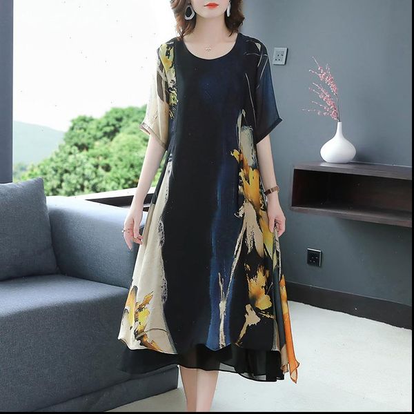 special direct sales 2021 summer new chiffon dress loose large size middle aged temperament printed long beach dress, Black;gray
special direct sales 2021 summer new chiffon dress loose large size middle aged temperament printed long beach dress, Black;gray