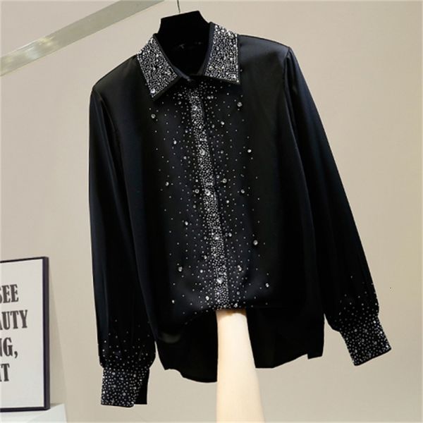 diamond puncture single lapel breasted sleeve long female fashion shirt lets all-match shirt sleeves sleek lady r332, Black
diamond puncture single lapel breasted sleeve long female fashion shirt lets all-match shirt sleeves sleek lady r332, Black