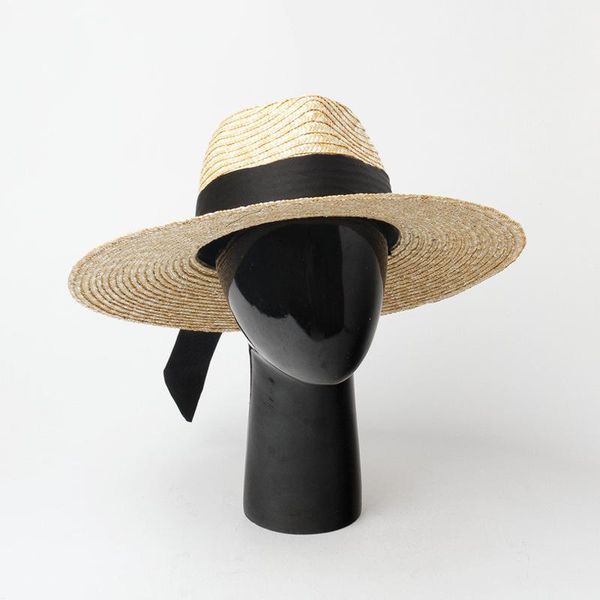wide brim hats panama for women sun hat straw jazz black band summer casual beach travel chapeu praia cap, Blue;gray
wide brim hats panama for women sun hat straw jazz black band summer casual beach travel chapeu praia cap, Blue;gray