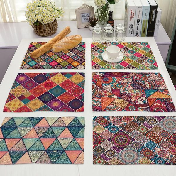 mats & pads 1pcs cotton linen colorful geometric pattern table kitchen placemat dining pad cup mat 42*32cm home decor
mats & pads 1pcs cotton linen colorful geometric pattern table kitchen placemat dining pad cup mat 42*32cm home decor