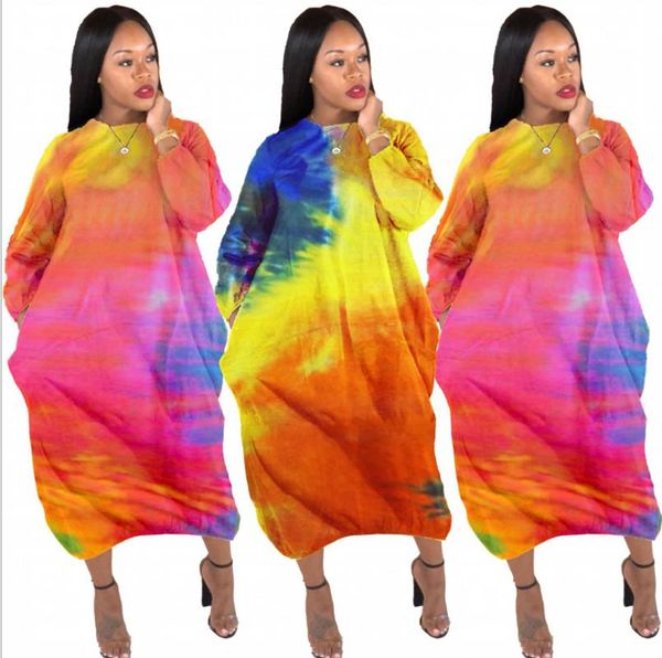 casual dresses autumntie-dye printing loose women dress o-neck long sleeve pockets ankle length suitable wear vestidos, Black;gray
casual dresses autumntie-dye printing loose women dress o-neck long sleeve pockets ankle length suitable wear vestidos, Black;gray
