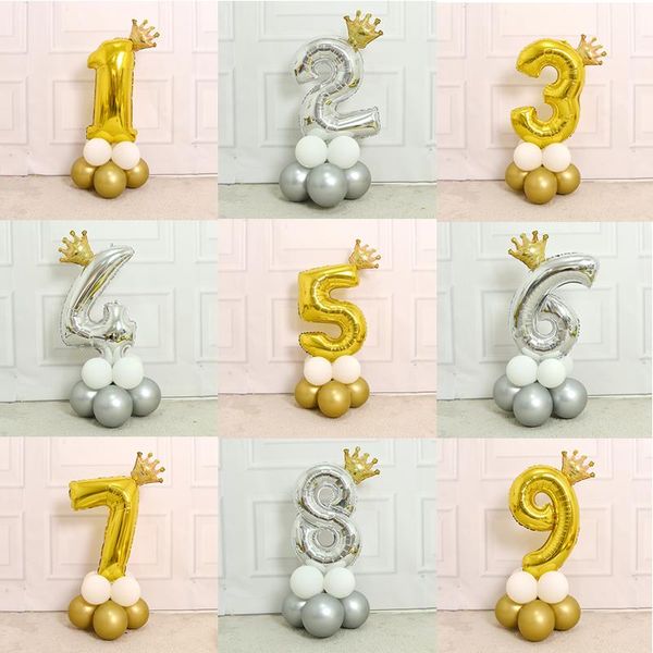 party decoration 16pcs/set gold silver number foil balloon 32 inch crown digital helium ballon wedding birthday supplies
party decoration 16pcs/set gold silver number foil balloon 32 inch crown digital helium ballon wedding birthday supplies