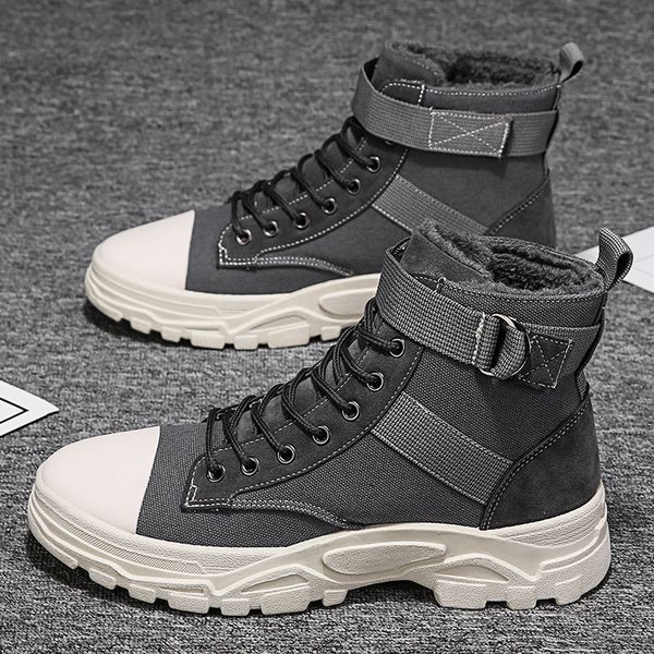 autumn martin boots men's leisure high shoes winter plush warm cotton snow tooling short, Black
autumn martin boots men's leisure high shoes winter plush warm cotton snow tooling short, Black