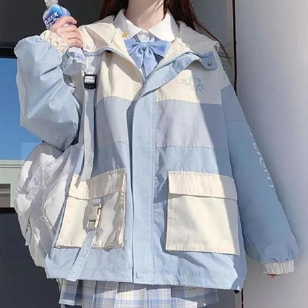 women's jackets japanese sweet jacket female harajuku jk preppy style kawaii casual loose long-sleeved hooded coat autumn oversized out, Black;brown
women's jackets japanese sweet jacket female harajuku jk preppy style kawaii casual loose long-sleeved hooded coat autumn oversized out, Black;brown
