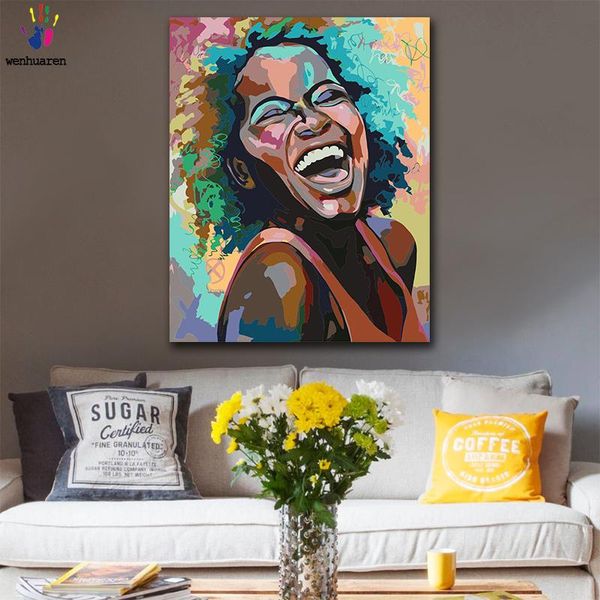 paintings diy colorings pictures by numbers with colors black girl laughing picture drawing painting framed home
paintings diy colorings pictures by numbers with colors black girl laughing picture drawing painting framed home