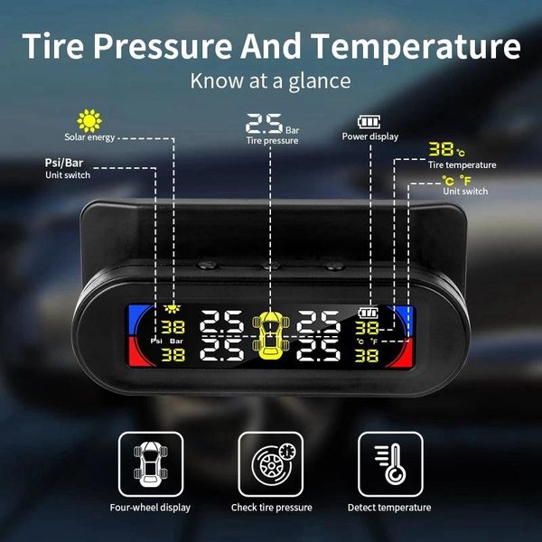car video novel-car tpms color large screen wireless tire pressure detector solar alarm monitoring system
car video novel-car tpms color large screen wireless tire pressure detector solar alarm monitoring system