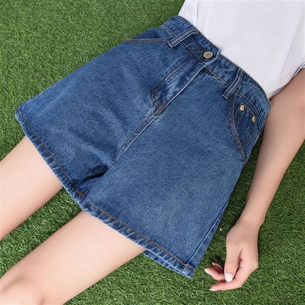 high waist denim shorts women's summer 2021 new korean loose fit student slim large size wide leg a-line pants, White;black
high waist denim shorts women's summer 2021 new korean loose fit student slim large size wide leg a-line pants, White;black