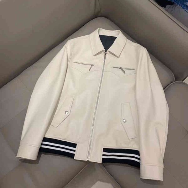 spring and autumn men coat new fashion genuine et turn-down collar baseball uniform men's leather, Black
spring and autumn men coat new fashion genuine et turn-down collar baseball uniform men's leather, Black
