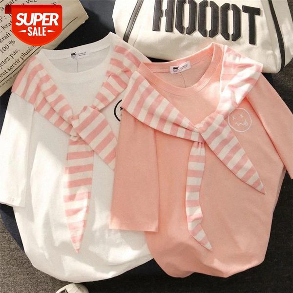 Harajuku style cute short-sleeve women tees japan sweet sthdents bf summer women t-shirt oversized sailor collar preppy tshirt #Oi0F, White
Harajuku style cute short-sleeve women tees japan sweet sthdents bf summer women t-shirt oversized sailor collar preppy tshirt #Oi0F, White