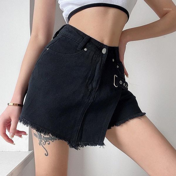 vintage ripped high waist mini jeans shorts skirt women summer fashion buckle pockets denim skirts harajuku streetwear 2021, Black
vintage ripped high waist mini jeans shorts skirt women summer fashion buckle pockets denim skirts harajuku streetwear 2021, Black
