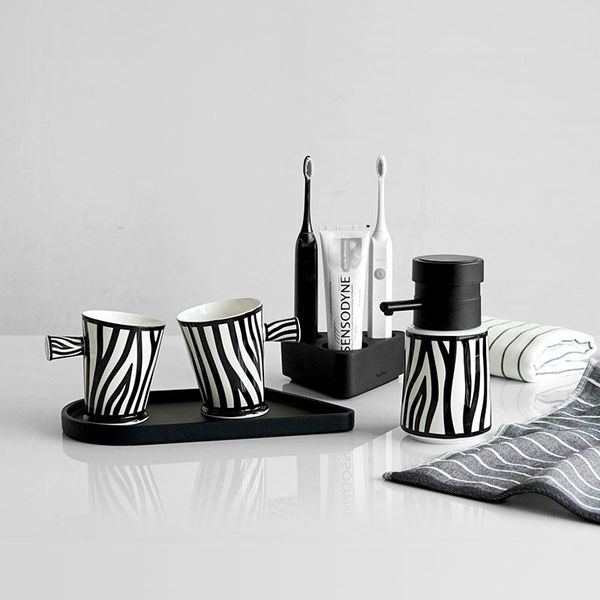 bath accessory set ahdiha nordic couple brushing cup zebra pattern lotion bottle creative ceramics toothbrush storage rack bathroom accessor
bath accessory set ahdiha nordic couple brushing cup zebra pattern lotion bottle creative ceramics toothbrush storage rack bathroom accessor