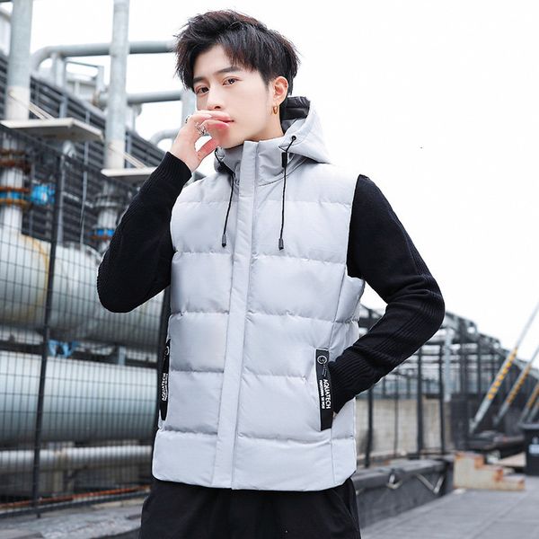 new fashion brand men's waistcoat in winter 2021, Black;white