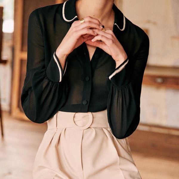 2021 new transparent silk blouse women autumn summer long sleeve turn down collar shirts office lady casual blouses tunic chic 0n1m, White
2021 new transparent silk blouse women autumn summer long sleeve turn down collar shirts office lady casual blouses tunic chic 0n1m, White
