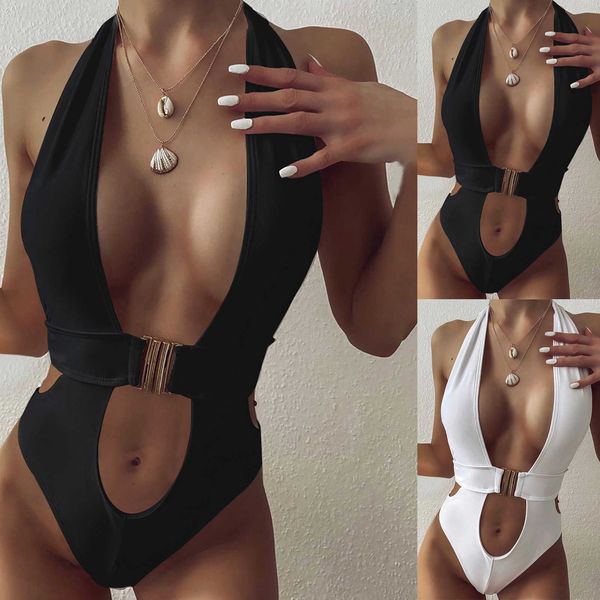 40 # women effen colorconjoined badmode diepe v gesp ontwerp hoge taille opknoping nek women's bikini, White;black
40 # women effen colorconjoined badmode diepe v gesp ontwerp hoge taille opknoping nek women's bikini, White;black