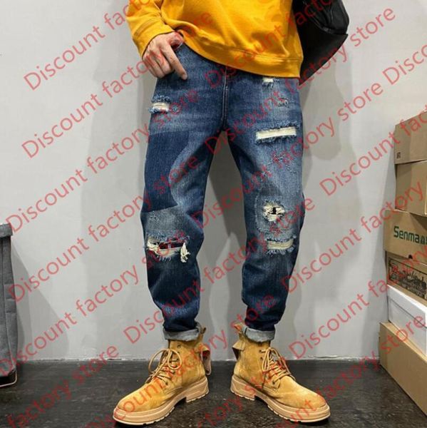 2021 mens hole biker jeans destroyed ripped fashion loose casual straight jeans plus size 6xl man denim trousers, Blue
2021 mens hole biker jeans destroyed ripped fashion loose casual straight jeans plus size 6xl man denim trousers, Blue