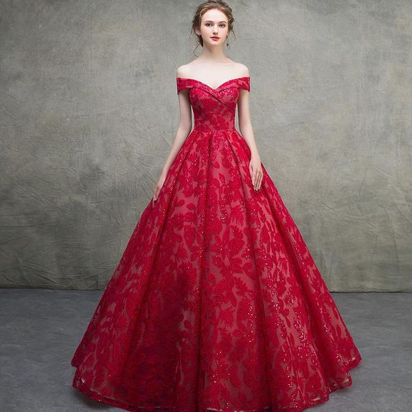 party dresses elegant noble wine red boat neck evening sequins lace embroidery gown prom host dress vestido de noche, White;black
party dresses elegant noble wine red boat neck evening sequins lace embroidery gown prom host dress vestido de noche, White;black