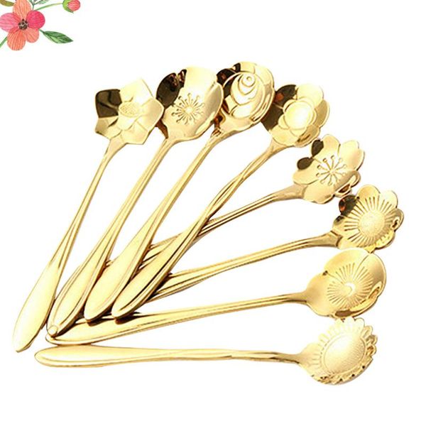 spoons 8 pcs stainless steel assorted flower shape creative dssert scoop stirring spoon tableware dessert cake coffee - ch
spoons 8 pcs stainless steel assorted flower shape creative dssert scoop stirring spoon tableware dessert cake coffee - ch
