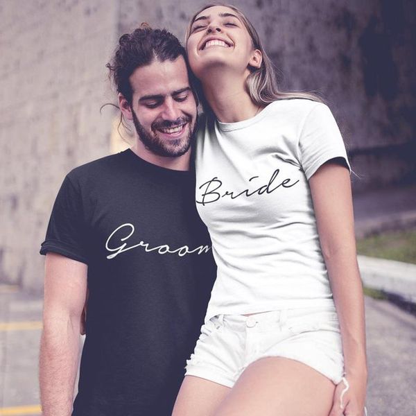 women's t-shirt couples matching t-shirts honeymoon gift tshirt bride and groom summer letter print party s tee, White
women's t-shirt couples matching t-shirts honeymoon gift tshirt bride and groom summer letter print party s tee, White