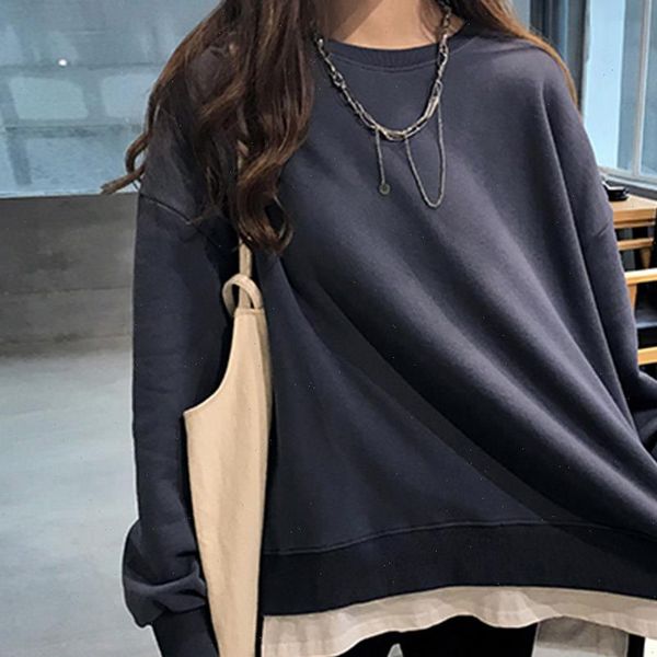 fake two piece hoooded 2021 autumn korean plain pullover oversized casual girls sweet shirts sweatershirt fashion new, Black
fake two piece hoooded 2021 autumn korean plain pullover oversized casual girls sweet shirts sweatershirt fashion new, Black
