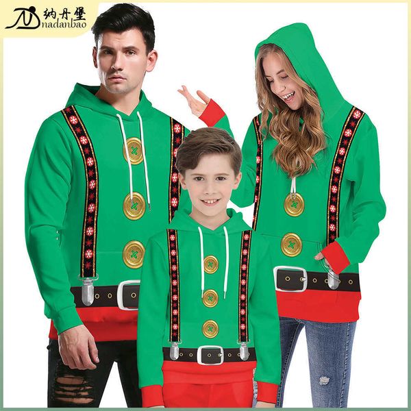 clothing autumn and winter new 3d fun printing parent-child family pullover long sleeve sweater, Black
clothing autumn and winter new 3d fun printing parent-child family pullover long sleeve sweater, Black