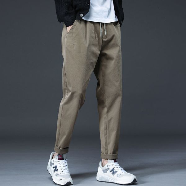 2021 autumn cotton casual men's slim fashion solid color harem pants men streetwear wild drawstring straight trousers mens owtu, Black
2021 autumn cotton casual men's slim fashion solid color harem pants men streetwear wild drawstring straight trousers mens owtu, Black