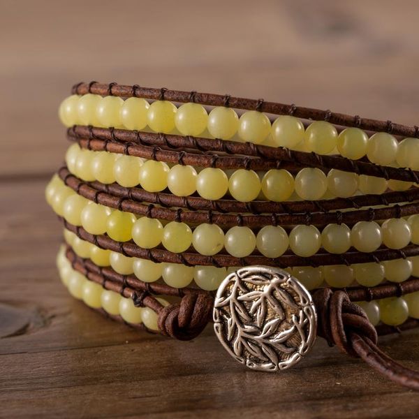 tennis natural stone lemon beaded bracelet multi layers leather wrap bracelets boho chic handmade jewelry bijoux dropshiping, Golden;silver
tennis natural stone lemon beaded bracelet multi layers leather wrap bracelets boho chic handmade jewelry bijoux dropshiping, Golden;silver