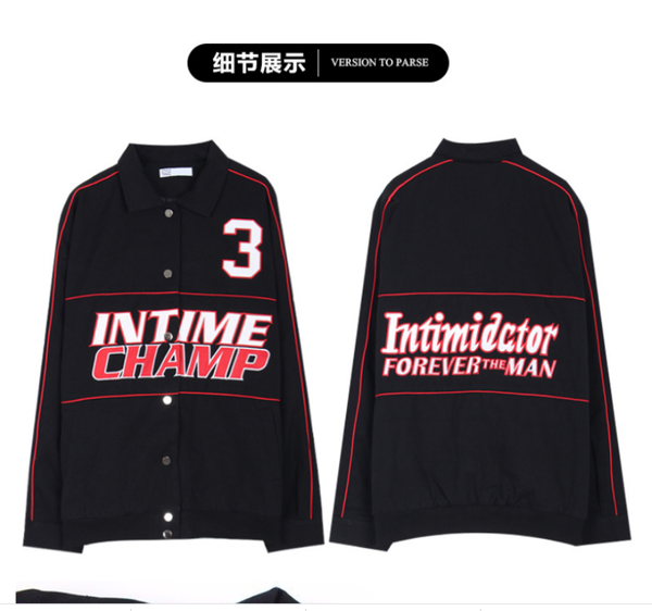 women's jackets full sleeve loose outwear coat vintage letters embroidery brand american black embroidered baseball jacket print, Black;brown
women's jackets full sleeve loose outwear coat vintage letters embroidery brand american black embroidered baseball jacket print, Black;brown