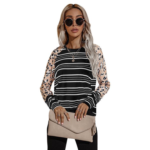 running yoga tees t-shirt 2021 autumn winter long sleeve striped t-shirt women's round neck loose blouse, White
running yoga tees t-shirt 2021 autumn winter long sleeve striped t-shirt women's round neck loose blouse, White