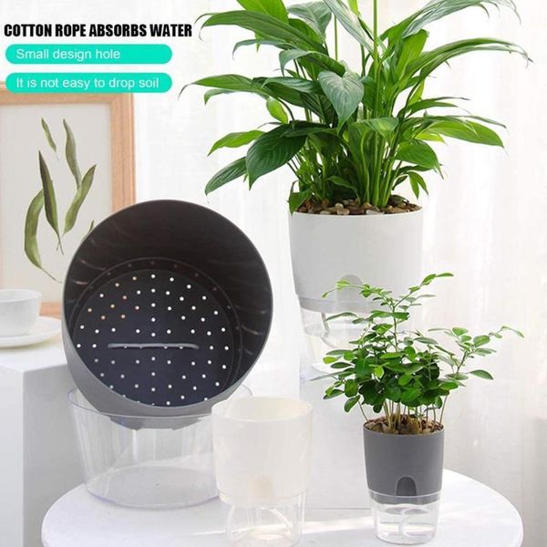 planters & pots watering planter handmade 2 layer self plant flower pot with water container home garden decor round flowerpot
planters & pots watering planter handmade 2 layer self plant flower pot with water container home garden decor round flowerpot